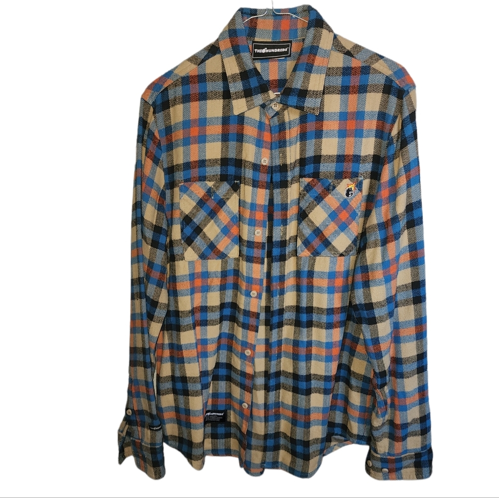 The Hundreds Blue/Orange Button Down